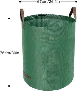 Tuin Afvalzakken - 2 Stuks - Opvouwbare Afvalzak - Tuin Afvalzak - Bladzakken - Waterstotend Tuinafvalzak - 270L -Tuin Kortingswinkel 1016x1200