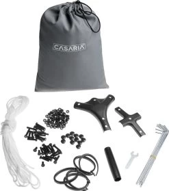 Casaria Paviljoen Topas 3x4m - UV-bescherming 50+ - Antraciet -Tuin Kortingswinkel 1064x1200