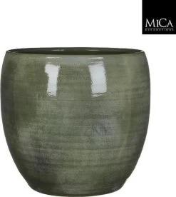 Mica Decorations Lester Bloempot - H31 X Ø33 Cm - Terracotta - Groen 16 Mica Decorations Lester Bloempot - H31 X Ø33 Cm - Terracotta - Groen -Tuin Kortingswinkel 1075x1200 1