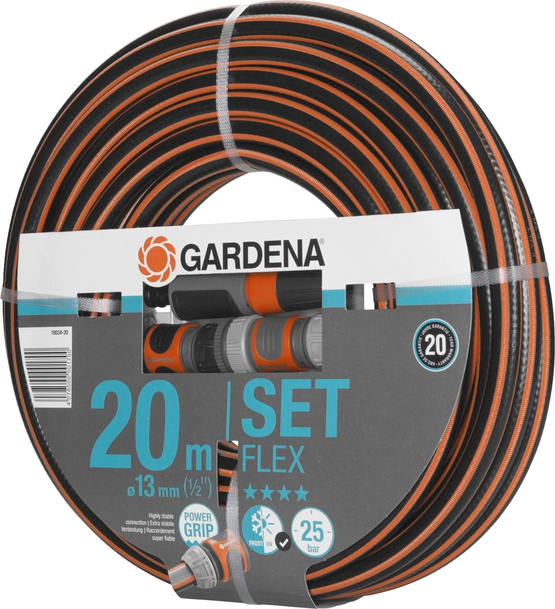 GARDENA - Comfort FLEX - 6-delige Tuinslangset Tuinslang - 20 Meter - 13 Mm 5 GARDENA - Comfort FLEX - 6-delige Tuinslangset Tuinslang - 20 Meter - 13 Mm - Afbeelding 5