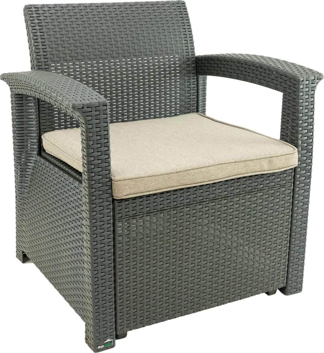 MaxxGarden Rattan Loungeset - 4 Persoons Zithoek - Design Wicker Tuinset 4 MaxxGarden Rattan Loungeset - 4 Persoons Zithoek - Design Wicker Tuinset - Afbeelding 4