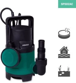 VONROC Dompelpomp/Waterpomp 400W - 8000l/h - Voor Vuil En Schoonwater - Met Vlotter -Tuin Kortingswinkel 1105x1200 2