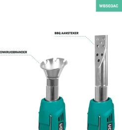 VONROC Elektrische Onkruidbrander - 2000W - Incl. Barbecue Mondstuk -Tuin Kortingswinkel 1129x1200