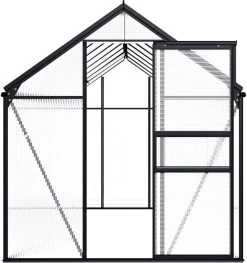 VidaXL Broeikas 1,33 M² Aluminium Antracietkleurig -Tuin Kortingswinkel 1129x1200 5
