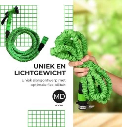 Uitrekbare Tuinslang Tot 15 Meter Van MD-goods ® - Tuinsproeier - Tuin Besproeien - Waterslang - Sproeikop - Groen - Flexibel Elastisch 13 Uitrekbare Tuinslang Tot 15 Meter Van MD-goods ® - Tuinsproeier - Tuin Besproeien - Waterslang - Sproeikop - Groen - Flexibel Elastisch -Tuin Kortingswinkel 1154x1200