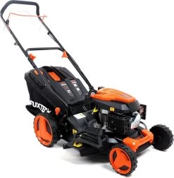 FUXTEC Grasmaaier Benzine - 46cm - Zelfrijdend / Zelftrekkend / Achterwielaandrijving - Mulchfunctie - Opvangbak 50L - FX-RM4646 -Tuin Kortingswinkel 1174x1200 1