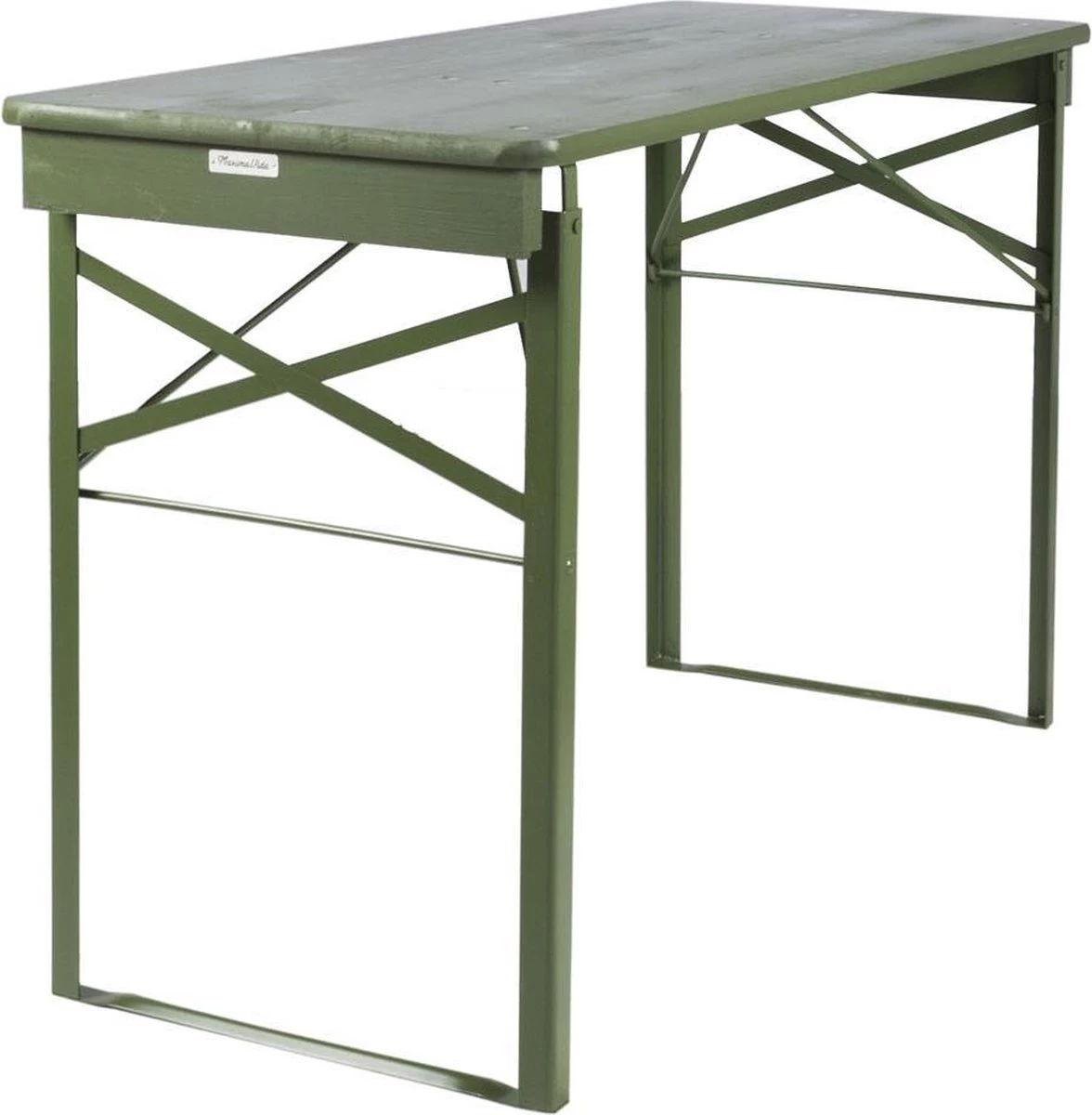 MaximaVida Inklapbare Biertafel Berlijn 120 X 50 Cm Olijfgroen - FSC Hout 1 MaximaVida Inklapbare Biertafel Berlijn 120 X 50 Cm Olijfgroen - FSC Hout