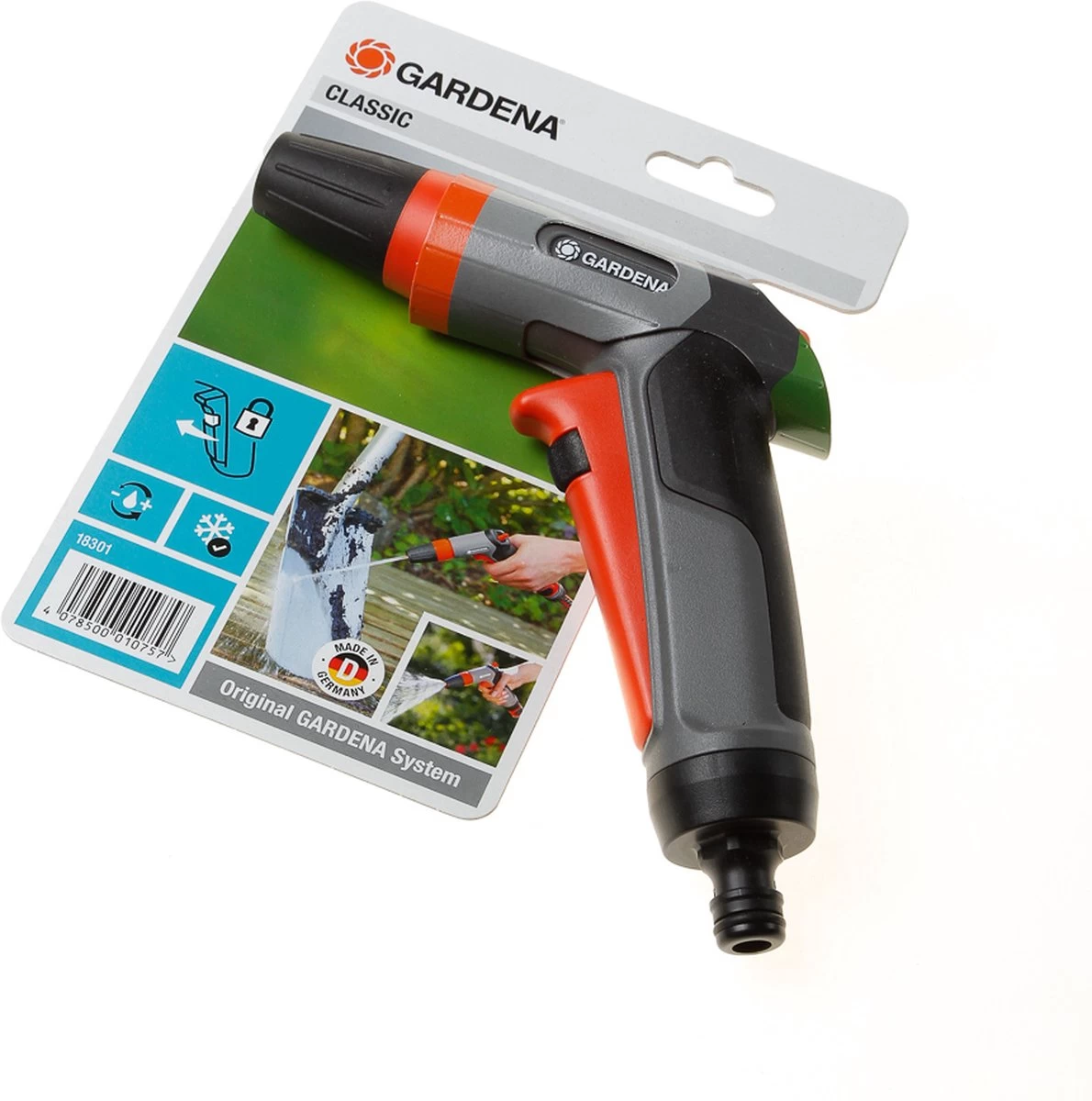 GARDENA - Classic Reinigingspistool - Spuitpistool - Traploos Instelbaar 1 GARDENA - Classic Reinigingspistool - Spuitpistool - Traploos Instelbaar