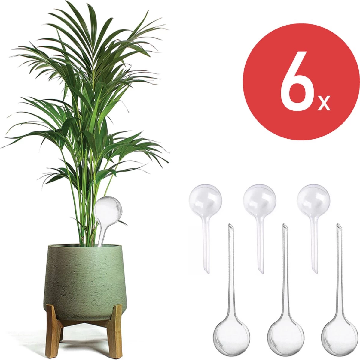 Merkloos JADI - Druppelsysteem - Waterdruppelaar Voor Uw Planten - Set Van 6 Stuks - 3 Grote & 3 Kleine - Transparante Waterbollen 1 Merkloos JADI - Druppelsysteem - Waterdruppelaar Voor Uw Planten - Set Van 6 Stuks - 3 Grote & 3 Kleine - Transparante Waterbollen