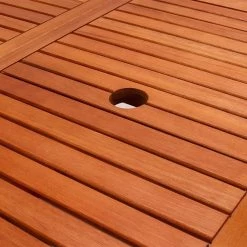 Merkloos Tuintafel Acaciahout - 160x85x75cm - FSC-gecertificeerd -Tuin Kortingswinkel 1198x1200 7