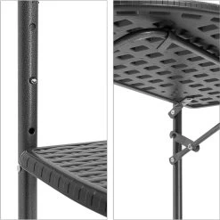 Relaxdays Balkontafel Inklapbaar, Balkon Tafel Rotan, Hangtafel Reling - Zwart -Tuin Kortingswinkel 1198x1200 8