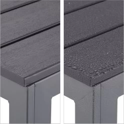 Relaxdays Tuintafel Vierkant - Grijze Buitentafel - Eettafel Tuin - Moderne Balkontafel -Tuin Kortingswinkel 1198x1200 9