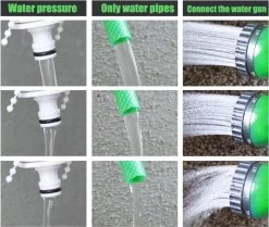 Merkloos Tuinslang - Tuinslag Flexibel - Tuinslag Flexibel 15M -15 Meter - Tuinslangen - Uitrekbaar - Met Koppelstuk - 7 In 1 Sproeikop -Tuin Kortingswinkel 1200x1014 4