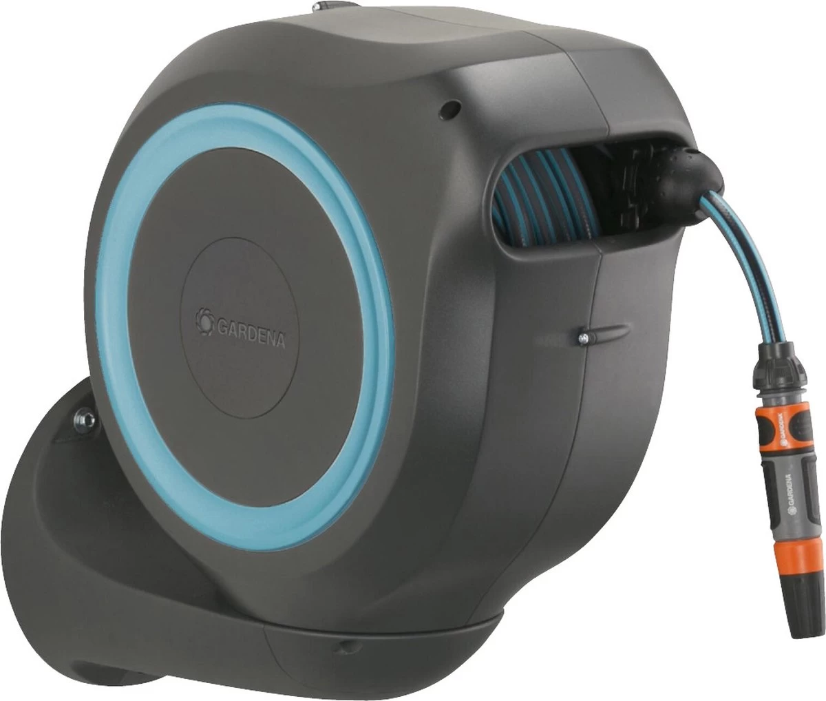 GARDENA - Wandslangbox RollUp M - 20m Slang - 11 Diameter 2 GARDENA - Wandslangbox RollUp M - 20m Slang - 11 Diameter - Afbeelding 2