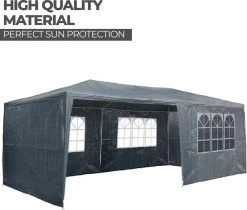 MaxxGarden Partytent - Paviljoen - 3x6m - Incl. Zijwanden - Waterdicht - Antraciet 10 MaxxGarden Partytent - Paviljoen - 3x6m - Incl. Zijwanden - Waterdicht - Antraciet -Tuin Kortingswinkel 1200x1022 1
