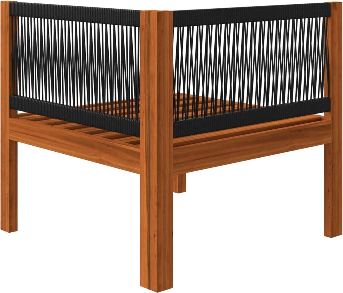 Decoways - 5-delige Loungeset Met Kussens Massief Acaciahout Crèmekleurig 11 Decoways - 5-delige Loungeset Met Kussens Massief Acaciahout Crèmekleurig - Afbeelding 11