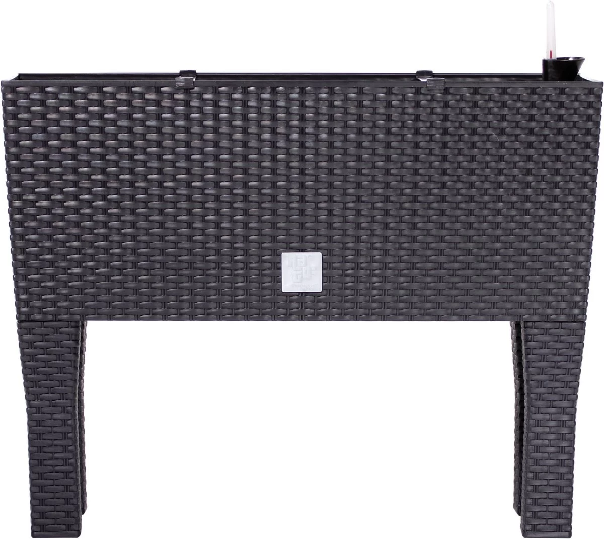 Prosperplast Kunststof Rato Plantenbak Op Poten Met Irrigatiesysteem Antraciet 80 X 33 X 62 Cm - 72 Liter - Balkonbakken/bloembakken 1 Prosperplast Kunststof Rato Plantenbak Op Poten Met Irrigatiesysteem Antraciet 80 X 33 X 62 Cm - 72 Liter - Balkonbakken/bloembakken