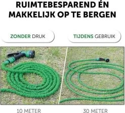 Merkloos Tuinslang - Tuinslag Flexibel - Tuinslag Flexibel 15M -15 Meter - Tuinslangen - Uitrekbaar - Met Koppelstuk - 7 In 1 Sproeikop -Tuin Kortingswinkel 1200x1082 2