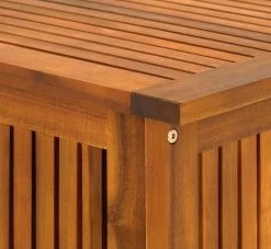 Casaria Opbergbox Acacia Hout – Weerbestendig 115cm - Bruin -Tuin Kortingswinkel 1200x1102 1