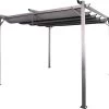 Bestgarden Pergola Met Schaduwdoek Grijs - - 290x290x230 Cm