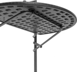 Relaxdays Balkontafel Inklapbaar, Balkon Tafel Rotan, Hangtafel Reling - Zwart -Tuin Kortingswinkel 1200x1122 1