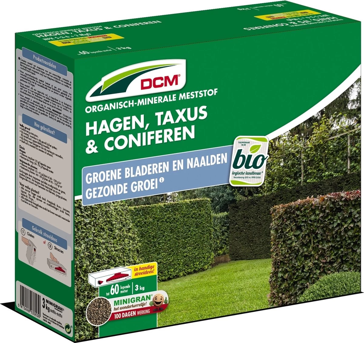 DCM Meststof Hagen, Taxus, Conifeeren (3 KG) 1 DCM Meststof Hagen, Taxus, Conifeeren (3 KG)