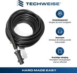 Techweise - Rioolslang Voor Kärcher K2 T/m K7 - 10M - Met Vier Achterwaartse Hogedruksproeiers -Tuin Kortingswinkel 1200x1144 1