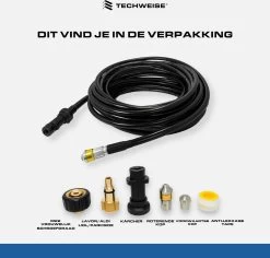 Techweise - Rioolslang Voor O.a. Kärcher - 15M - Met Roterende En Voorwaartse Kop 10 Techweise - Rioolslang Voor O.a. Kärcher - 15M - Met Roterende En Voorwaartse Kop -Tuin Kortingswinkel 1200x1145 2
