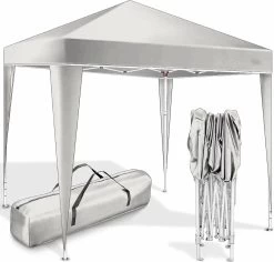 Coazy Waterdichte Partytent 3x3 Meter Opvouwbaar - Paviljoen - Easy Up - Pop-up Tent Met Haringen, Touw En Anti Slip Poten - Waterdicht - Partytenten Weerbestendig