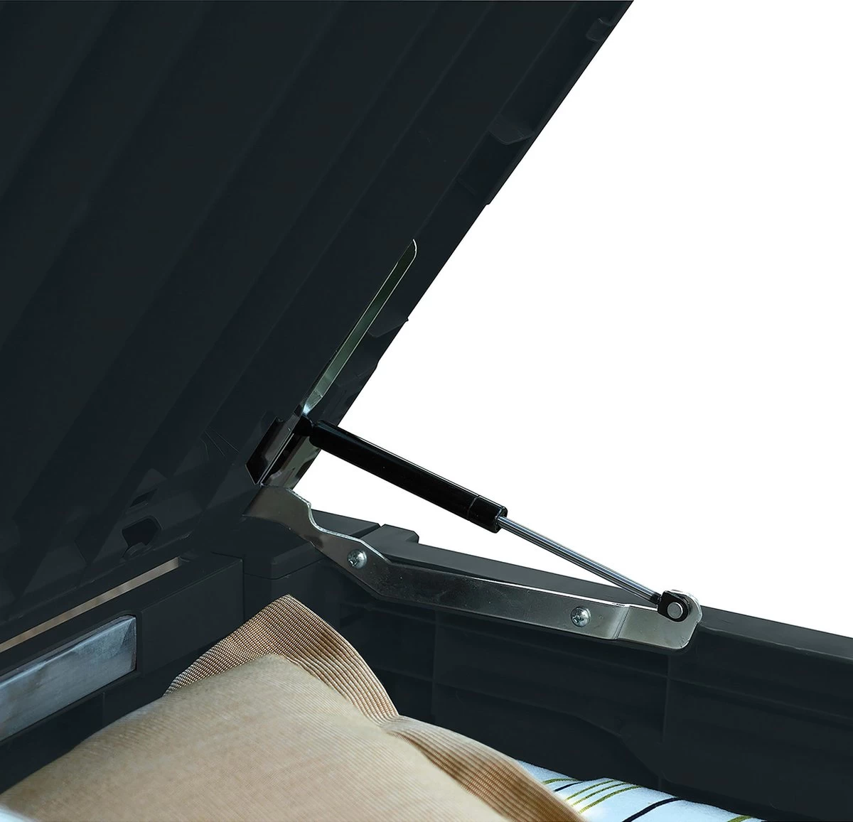 Keter Rockwood Opbergbox - 570L - 155x72.4x64.4cm - Grafiet 9 Keter Rockwood Opbergbox - 570L - 155x72.4x64.4cm - Grafiet - Afbeelding 9