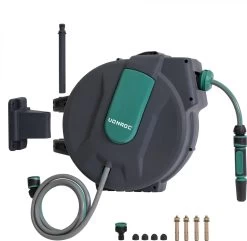 VONROC Automatische Slanghaspel – Incl. 25m Tuinslang, Aansluitslang, Spuitstuk, Koppelingen & Kraanaansluiting 15 VONROC Automatische Slanghaspel – Incl. 25m Tuinslang, Aansluitslang, Spuitstuk, Koppelingen & Kraanaansluiting -Tuin Kortingswinkel 1200x1170 3