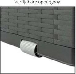 Verrijdbare Tuinkussen Opbergbox - Rattan Look - Zwart - 350 Liter 13 Verrijdbare Tuinkussen Opbergbox - Rattan Look - Zwart - 350 Liter -Tuin Kortingswinkel 1200x1173 3