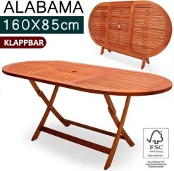 Merkloos Tuintafel Acaciahout - 160x85x75cm - FSC-gecertificeerd -Tuin Kortingswinkel 1200x1180 4