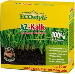 ECOstyle AZ Kalk Micro Korrel – Voor Gazon, Sier- En Moestuin - Corrigeert Zuurgraad Direct En Langdurig - Werkt Tegen Mos - CO2-Neutraal – 265 M² - 20 KG -Tuin Kortingswinkel 1200x1181 9