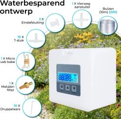Automatisch Bewateringssysteem Voor Kamerplanten Met Pomp – Waterdruppelaar – Watergeefsysteem– Planten Watergever -Tuin Kortingswinkel 1200x1186 4