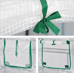 Relaxdays Tuinkas - 2 M² - Kweekkas Tuin - Grote Foliekas - 4 Ramen - Plantenkas Tomaten -Tuin Kortingswinkel 1200x1192 12