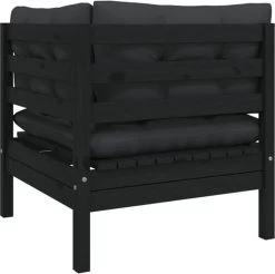 VidaXL 3-delige Loungeset Met Kussens Massief Grenenhout Zwart -Tuin Kortingswinkel 1200x1195 11