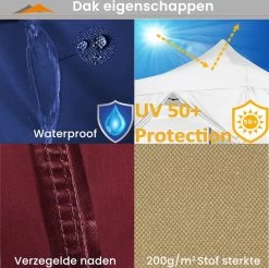 Easy Up Partytent - Partytent - Paviljoen - Partytent Opvouwbaar - Partytent 3x3 - Partytent Met Zijwanden - Inclusief Trolley - Waterdicht - UV 50+ Bescherming - Met Ramen - 16 Kg - Staal - Antraciet - 300 X 300 Cm 15 Easy Up Partytent - Partytent - Paviljoen - Partytent Opvouwbaar - Partytent 3x3 - Partytent Met Zijwanden - Inclusief Trolley - Waterdicht - UV 50+ Bescherming - Met Ramen - 16 Kg - Staal - Antraciet - 300 X 300 Cm -Tuin Kortingswinkel 1200x1195 14