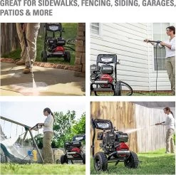 Powertech Professionele Hogedrukreiniger Op Benzine - 6.5 PK - 3600 PSI - 220 Bar - Hogedrukreiniger Auto - Terrasreiniger - Oppervlaktereiniger - Autoreiniger - Zwembadreiniger - 5 Snelkoppelstukken- Zwart / Rood -Tuin Kortingswinkel 1200x1195 3