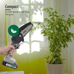 Mardin Mini Kettingzaag - Snoeizaag - Kettingzaag - Kettingzaag Electrisch Met 2 Accu - Inclusief Koffer - 1 Extra Accu - Grijs -Tuin Kortingswinkel 1200x1199 5