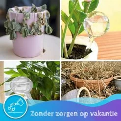 Summer Spark Waterdruppelaar Voor Planten 6 Stuks Transparant – 27 CM X 8 CM – 250 ML – Automatisch Watergeefsysteem Voor Kamerplanten – Planten Watergever Met Druppelsysteem – Waterbol -Tuin Kortingswinkel 1200x1200 1104