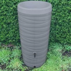 Regenton Wave - 240 Liter - Grijs -Tuin Kortingswinkel 1200x1200 1220