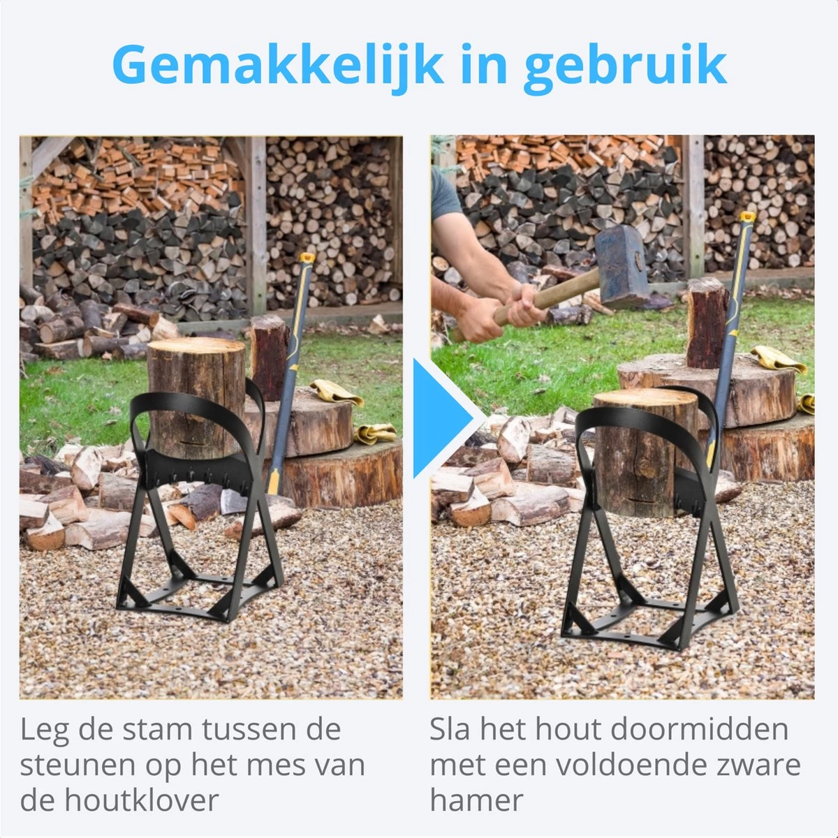 Zenzee - Houtklover - Houtsplijter - Houtkliever - Staal 7 Zenzee - Houtklover - Houtsplijter - Houtkliever - Staal - Afbeelding 7