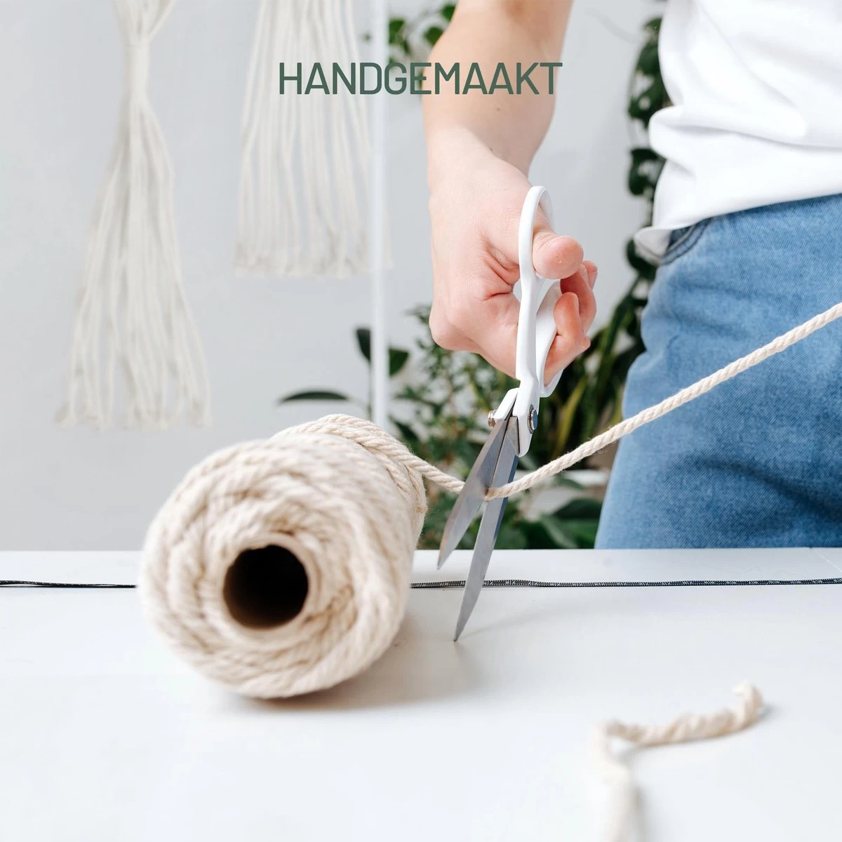 Gadgy Plantenhanger Macramé 3 Stuks - Luxe Gevlochten Touw Katoen - Plantenpot Ophangen - Hangpot 6 Gadgy Plantenhanger Macramé 3 Stuks - Luxe Gevlochten Touw Katoen - Plantenpot Ophangen - Hangpot - Afbeelding 6