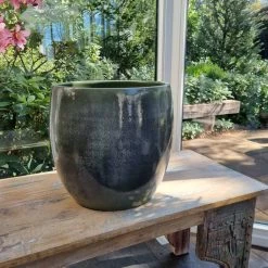 Mica Decorations Lester Bloempot - H31 X Ø33 Cm - Terracotta - Groen 21 Mica Decorations Lester Bloempot - H31 X Ø33 Cm - Terracotta - Groen -Tuin Kortingswinkel 1200x1200 1359