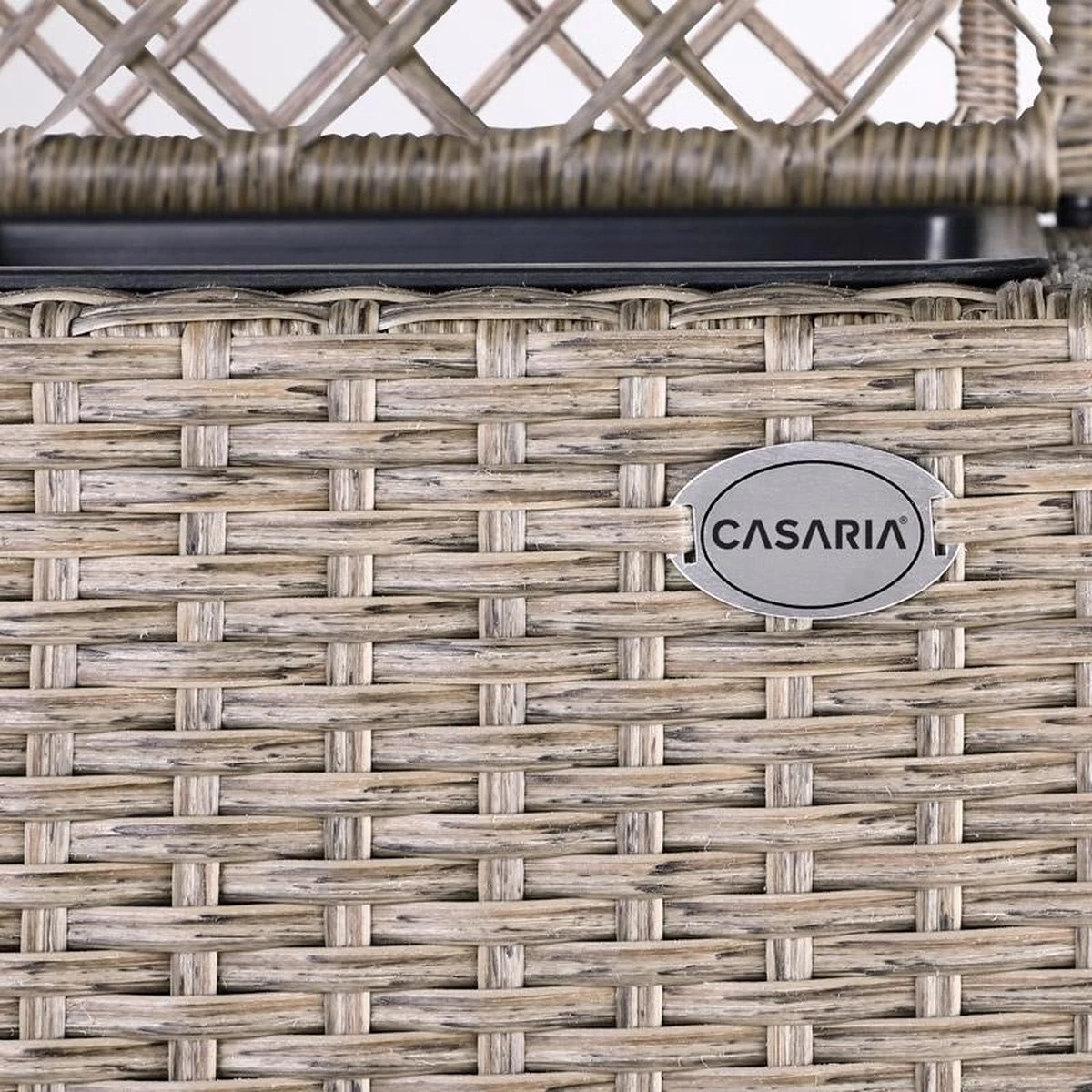Casaria Polyrattan Bloembak – 3 Bakken Klimophek - Crème 9 Casaria Polyrattan Bloembak – 3 Bakken Klimophek - Crème - Afbeelding 9
