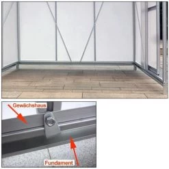 Gardebruk Aluminium Kas 4,75 M² - Fundament & Regengoot - 250x190cm -Tuin Kortingswinkel 1200x1200 1593