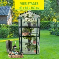 Kinzo Plastic Broeikas 69 X 49 X 160cm -Tuin Kortingswinkel 1200x1200 1600