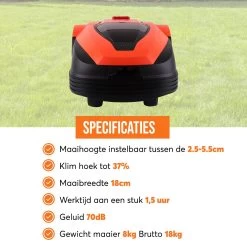 Zoef Robot Robotmaaier Betsie Met APP <1400 M2 -Tuin Kortingswinkel 1200x1200 22