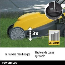 Powerplus POWXG6212T Elektrische Grasmaaier - Grasmachine Voor Kleine En Middelgrote Tuin - 1300W - Maaibreedte 320mm - Verstelbare Maaihoogte - 30L Opvangbak - Incl. Grastrimmer 250W -Tuin Kortingswinkel 1200x1200 229